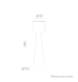 Lámpara de pie GRACE 140 cable exterior fría