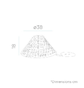 Lámpara colgante portátil CALOBRA NATURE