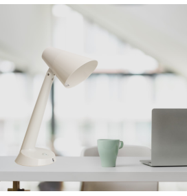 Lámpara de escritorio E27 acabado blanco