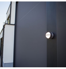 Aplique led de pared Lutec Eklips 13W gris oscuro