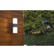 Aplique led de pared Lutec Cyra 16W gris oscuro