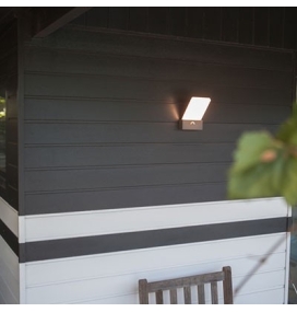 Aplique de pared led Lutec Pano 17,5W antracita