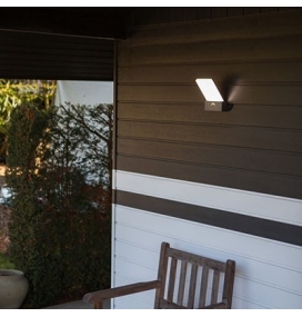 Aplique de pared led Lutec Pano 17,5W antracita