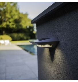 Aplique de pared led Lutec Ghost solar 2,4W
