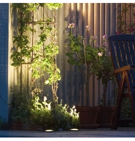 Aplique redondo BERLIN IP67 para el suelo de Lutec.