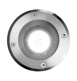 Aplique redondo BERLIN IP67 para el suelo de Lutec.