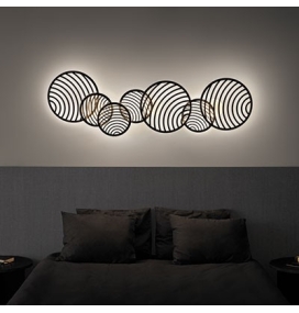 Plafón/aplique led Mantra Collage 7232 40W negro