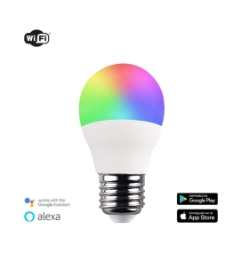 Bombilla inteligente G45 E27 5W RGB+CCT WIFI