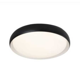 Plafón led 72W regulable negro