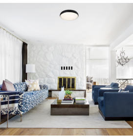 Plafón led 72W regulable negro