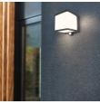 Aplique led solar Lutec Doblo con sensor de movimiento