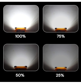 Foco proyector solar led portátil con bateria 50W