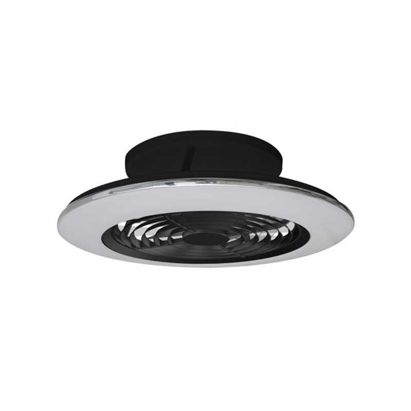 Ventilador de techo ALISIO negro DC LED CCT MANTRA