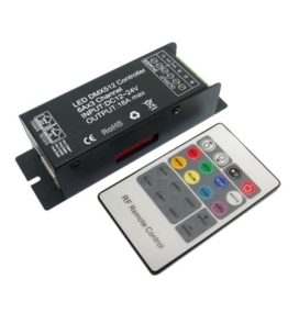 CONTROLADOR RGB CON MANDO 12V/24V DMX