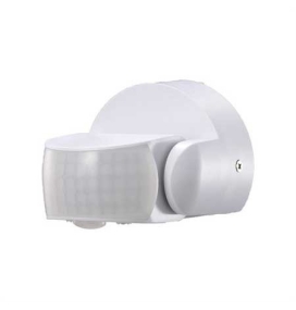 Sensor de movimiento infrarrojo blanco IP65