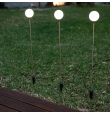 Lampara de jardín solar con pica BRUNA x 3 de Newgarden