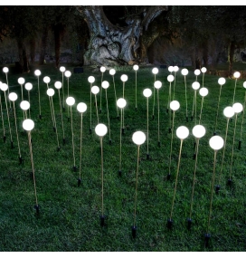 Lampara de jardín solar con pica BRUNA x 3 de Newgarden