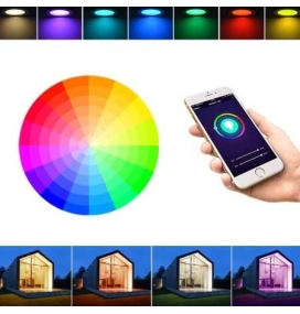 Downlight inteligente 9W CCT y RGB empotrar