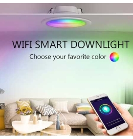 Downlight inteligente 9W CCT y RGB empotrar