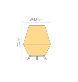 Lampara decorativa SISINE 70 Battery de Newgarden