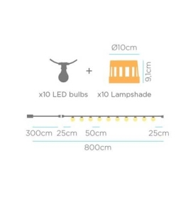 Guirnalda decorativa AURORA solar de Newgarden