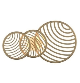 Plafón/aplique led Mantra Collage 7233 40W oro