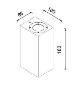 Aplique de pared led Mantra Levi 7182 blanco