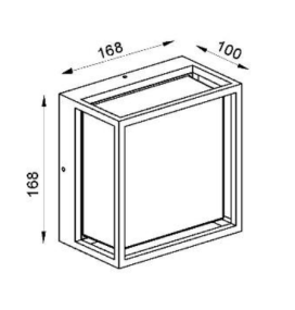 Plafón/aplique de pared led Mantra Chamonix 7061 9W blanco