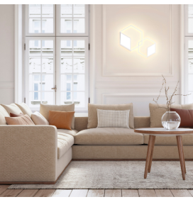 Aplique/plafón led Mantra Kubick 7590 26W blanco