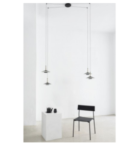 Lámpara de techo led Mantra Orion 7307 32W negra/cuero