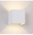 Aplique de pared led Mantra Davos 12W blanco. Tono de luz cálido o natural 