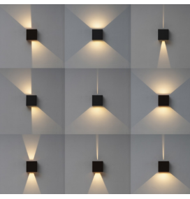 Aplique de pared led Mantra Davos 6522 12W gris oscuro