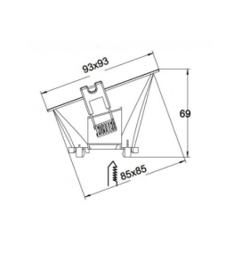 Aplique de techo led empotrable Mantra Lamborjini 6845 blanco