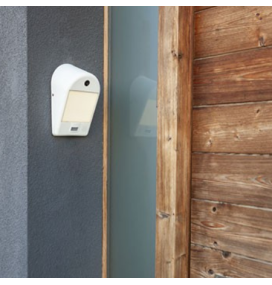 Aplique de pared led con cámara Lutec Mimo 18W blanco