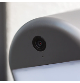 Aplique de pared led con cámara y sensor Lutec Mimo 18W antracita