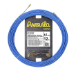 Guía pasacables trenzada triple Ø4,5mm 12m azul
