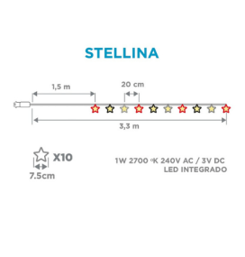 Guirnalda led Newgarden Stellina
