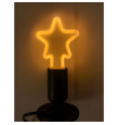 Bombilla led con forma de estrella E27 4W cálida