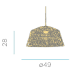 Lámpara colgante Newgarden Amalfi 50 Hang
