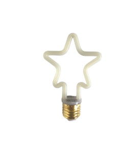 Bombilla led con forma de estrella E27 4W verde