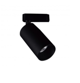 Foco de carril led monofásico 645T17 15W negro