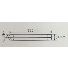 Foco de carril led monofásico 642T17 14W negro