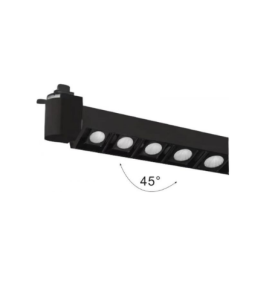 Foco de carril led monofásico 64T207 20W negro