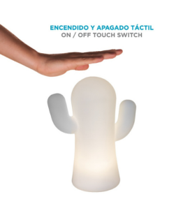 Lámpara de mesa led portátil Newgarden Panchito blanco