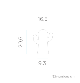 Lámpara de mesa led portátil Newgarden Panchito blanco