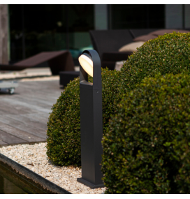 Baliza led Lutec Fele 14W gris oscuro