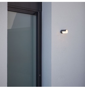 Aplique led de pared Lutec Cyra 8W negro