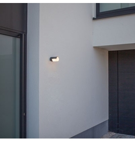 Aplique led de pared Lutec Cyra 8W negro