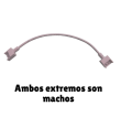Cable con dos conectores para hacer esquinas en tiras led de 220V