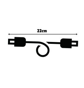 Cable con dos conectores para hacer esquinas en tiras led de 220V